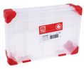 Assortment Box, 240x170x60mm, Red / Transparent
